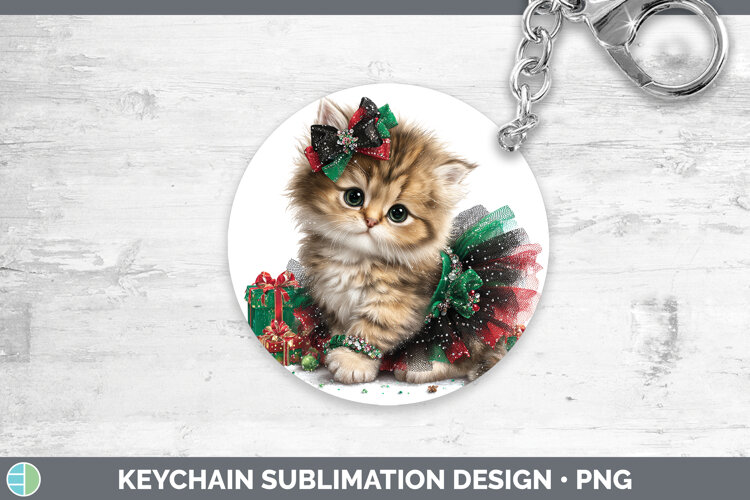 GorgeousAnimals Christmas Keychain design.