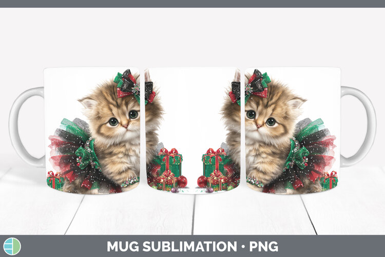GorgeousAnimals Christmas Mug Wrap design.