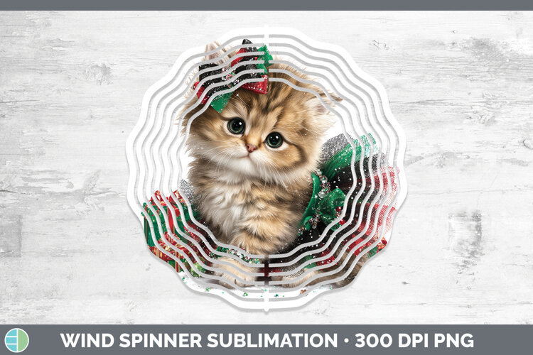 GorgeousAnimals Christmas Wind Spinner design.