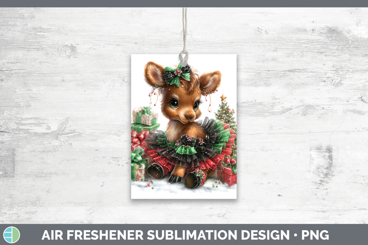 Animals Christmas Moose Air Freshener Sublimation Car Freshe