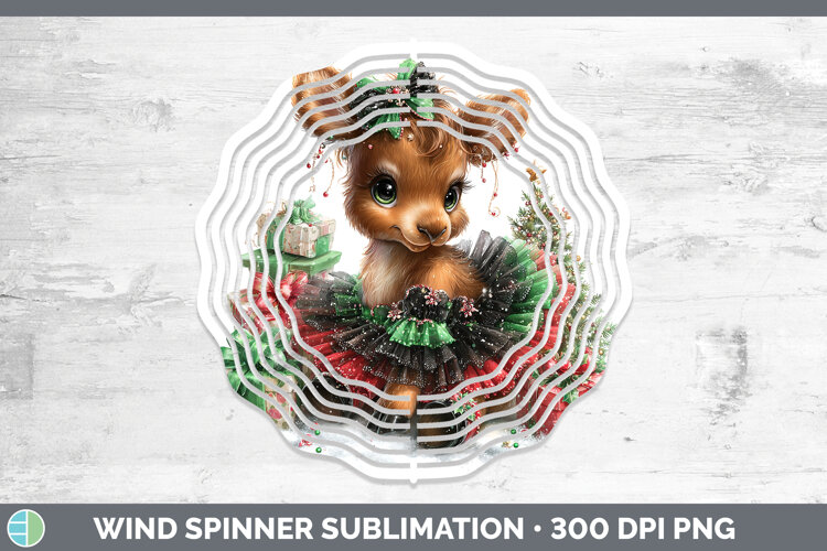 GorgeousAnimals Christmas Wind Spinner design.