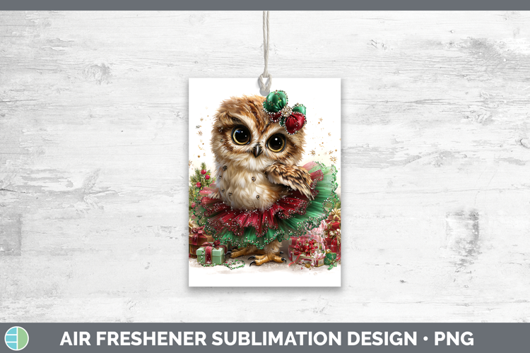 Animals Christmas Owl Air Freshener Sublimation Car Freshene