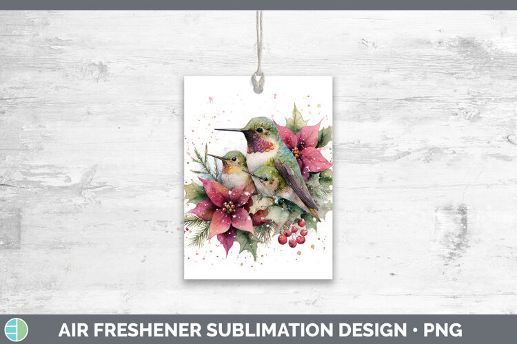 GorgeousAnimals Christmas Poinsettia Air Freshener design.