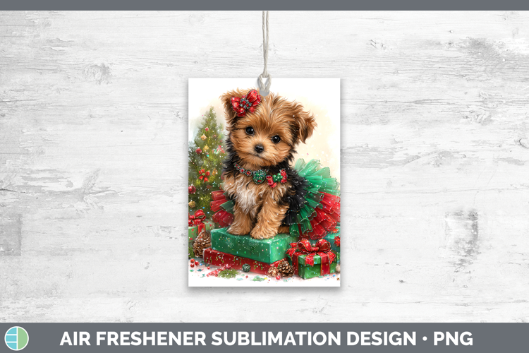 Animals Christmas Puppy Air Freshener Sublimation Car Freshe