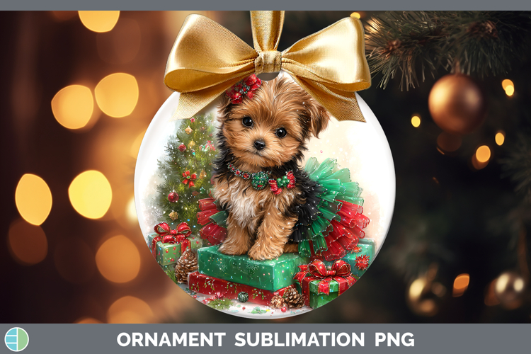 Animals Christmas Puppy Ornament Sublimation Bauble Designs