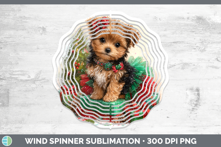 GorgeousAnimals Christmas Wind Spinner design.