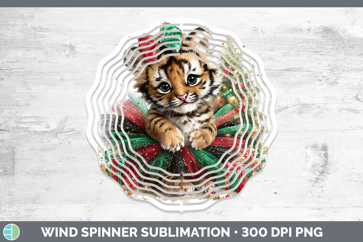 GorgeousAnimals Christmas Wind Spinner design.