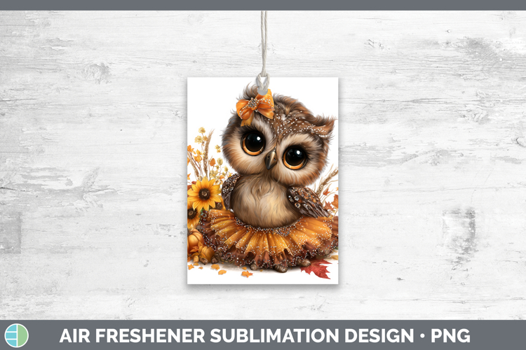 Owl Animals Cute Thanksgiving Air Freshener Sublimation Desi