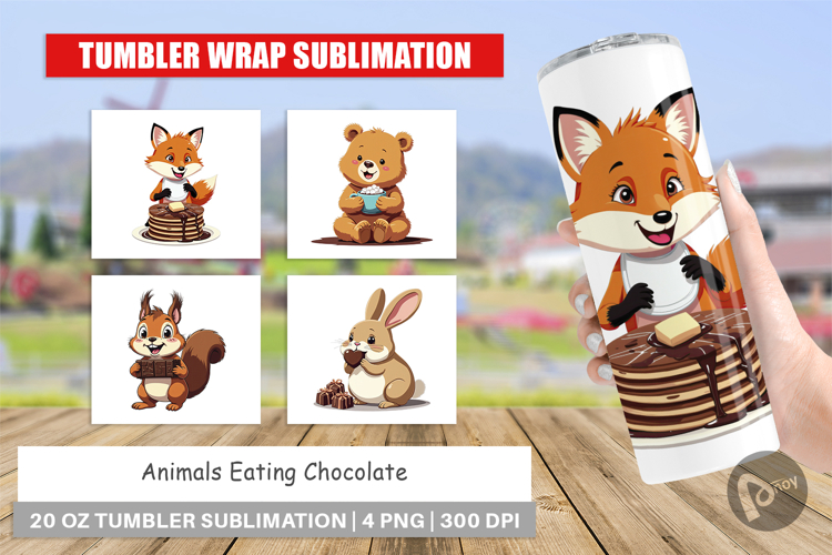 Tumbler Chocolate Animals