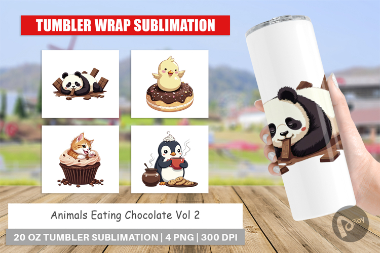 Tumbler Chocolate Animals