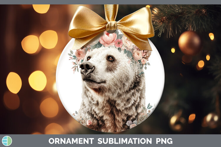 GorgeousAnimals Floral Crown Ornament design.