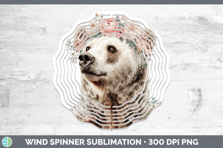 GorgeousAnimals Floral Crown Wind Spinner design.