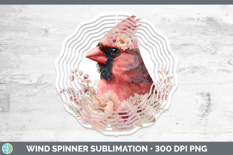 GorgeousAnimals Floral Crown Wind Spinner design.