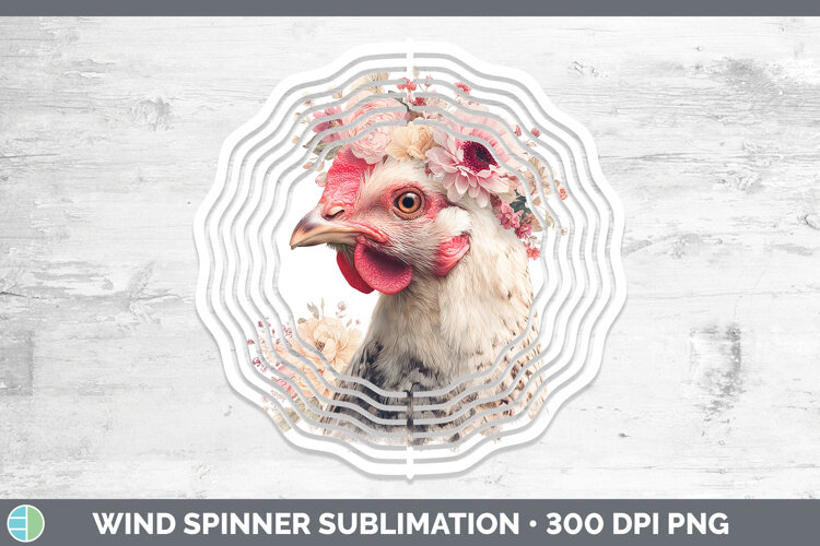 GorgeousAnimals Floral Crown Wind Spinner design.