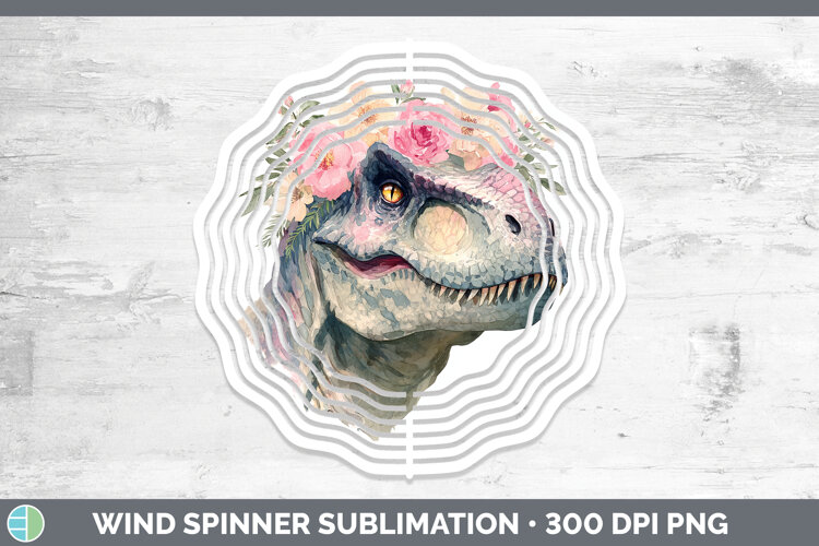 GorgeousAnimals Floral Crown Wind Spinner design.