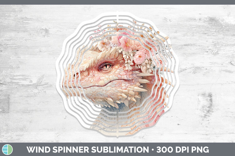 GorgeousAnimals Floral Crown Wind Spinner design.