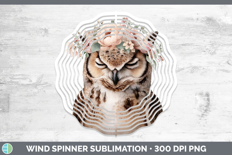 GorgeousAnimals Floral Crown Wind Spinner design.