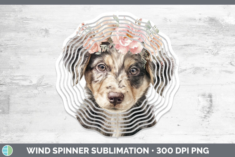 GorgeousAnimals Floral Crown Wind Spinner design.