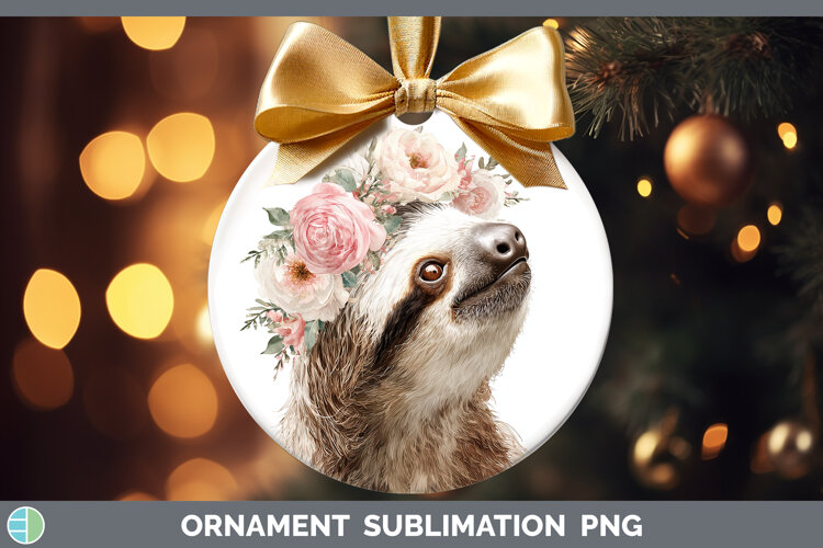 GorgeousAnimals Floral Crown Ornament design.
