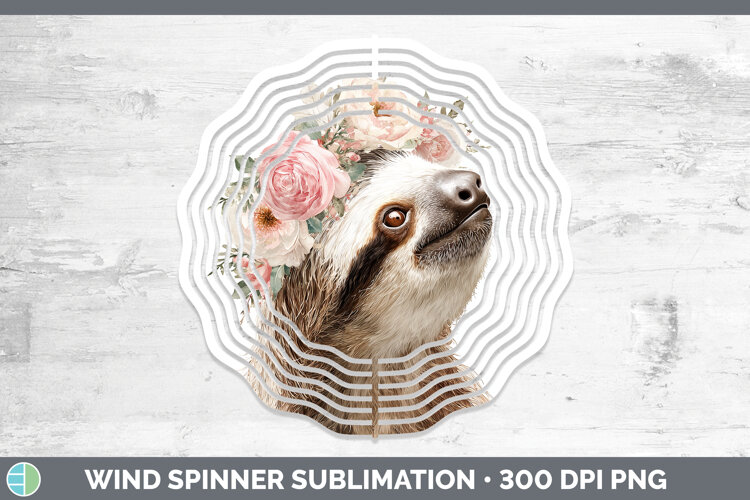 GorgeousAnimals Floral Crown Wind Spinner design.