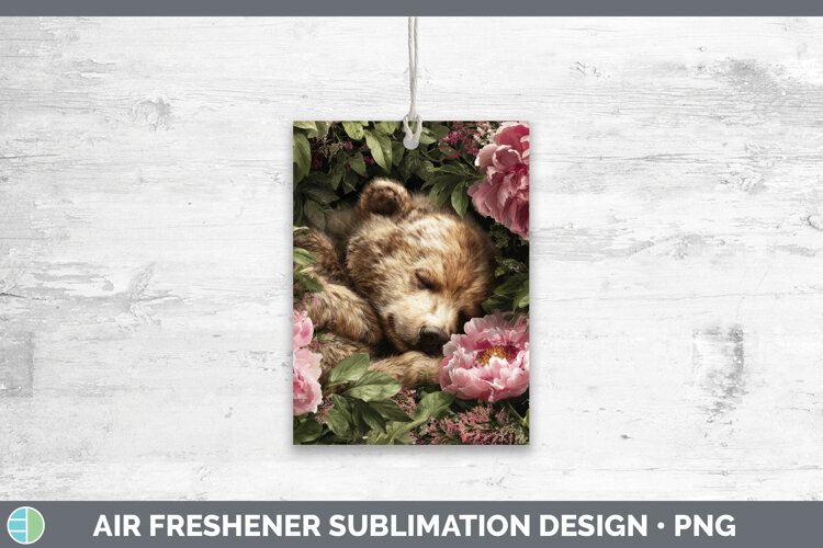 GorgeousAnimals Floral Sleeping Air Freshener design.