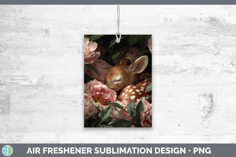 GorgeousAnimals Floral Sleeping Air Freshener design.