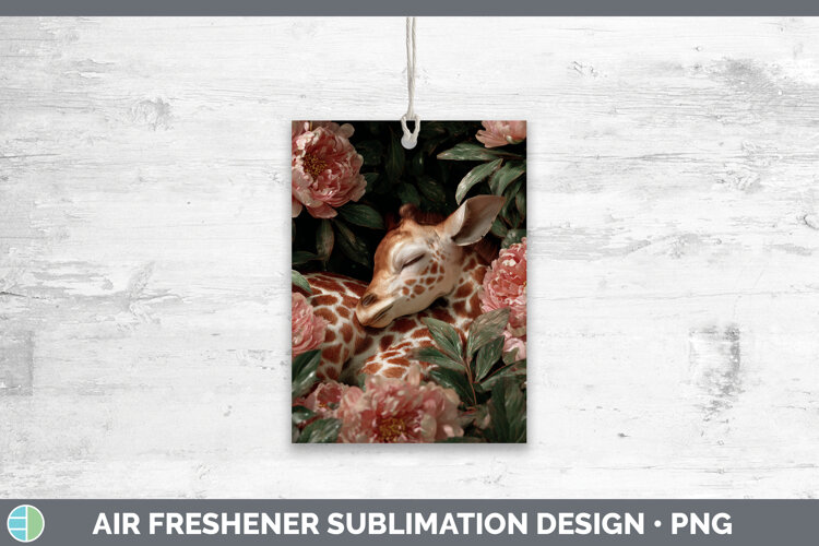 GorgeousAnimals Floral Sleeping Air Freshener design.