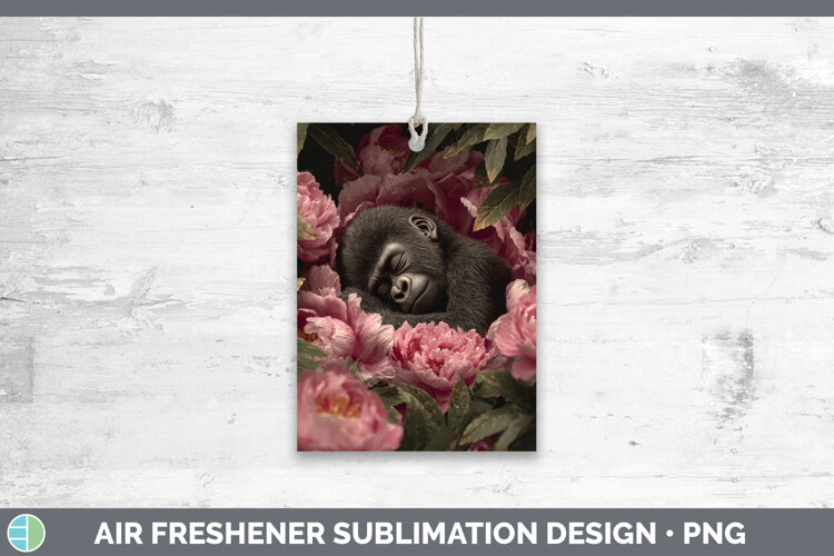 GorgeousAnimals Floral Sleeping Air Freshener design.