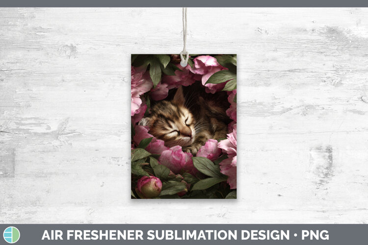 GorgeousAnimals Floral Sleeping Air Freshener design.