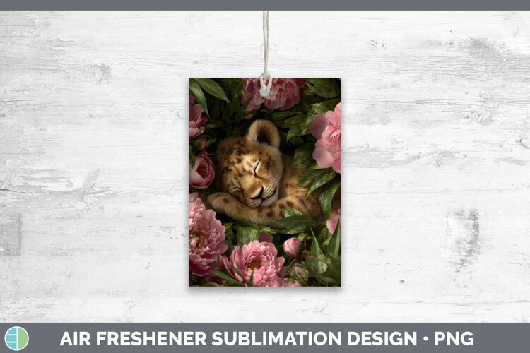 GorgeousAnimals Floral Sleeping Air Freshener design.