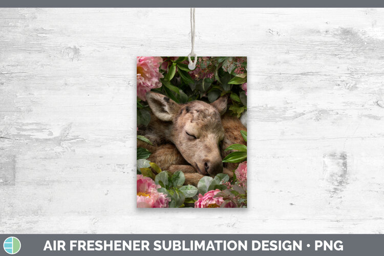 GorgeousAnimals Floral Sleeping Air Freshener design.