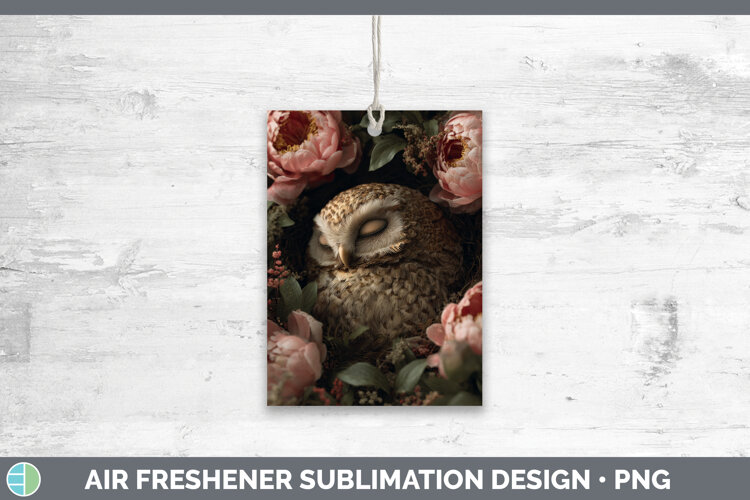 GorgeousAnimals Floral Sleeping Air Freshener design.