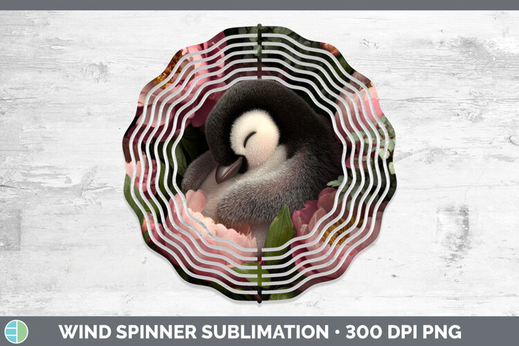 GorgeousAnimals Floral Sleeping Wind Spinner design.