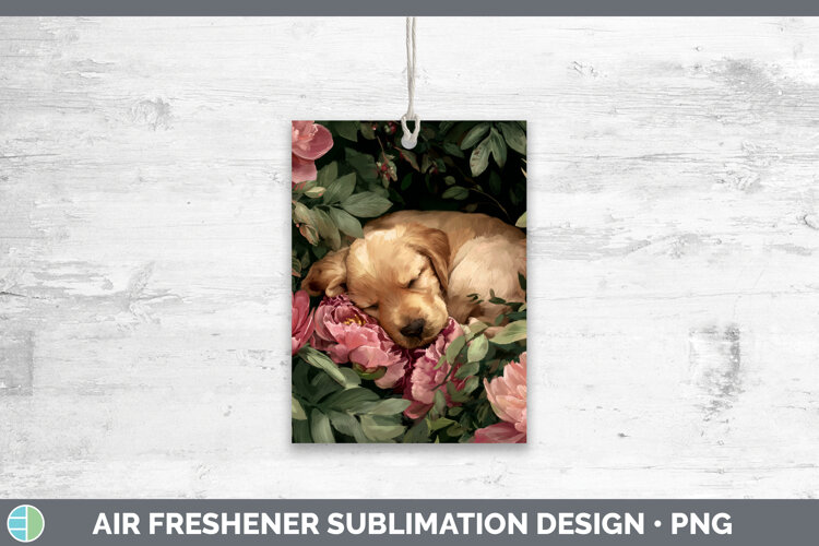 GorgeousAnimals Floral Sleeping Air Freshener design.