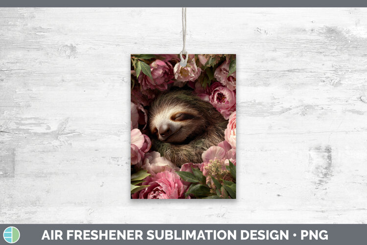GorgeousAnimals Floral Sleeping Air Freshener design.