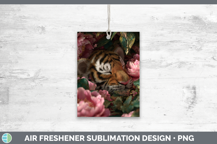 Tiger Air Freshener Animals Floral Sleeping Sublimation Car