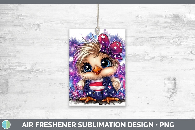 GorgeousAnimals Fourth of July Air Freshener design.