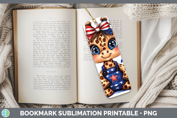 GorgeousAnimals Fourth of July Bookmark design.