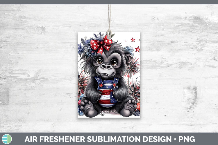 GorgeousAnimals Fourth of July Air Freshener design.