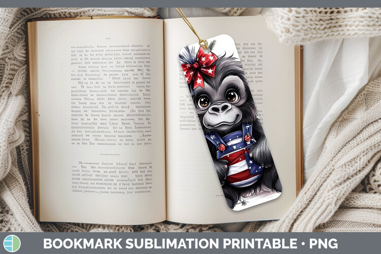 GorgeousAnimals Fourth of July Bookmark design.