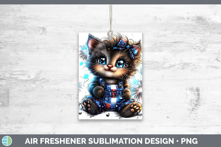 GorgeousAnimals Fourth of July Air Freshener design.