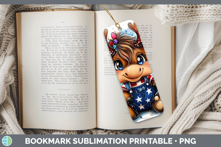 GorgeousAnimals Fourth of July Bookmark design.