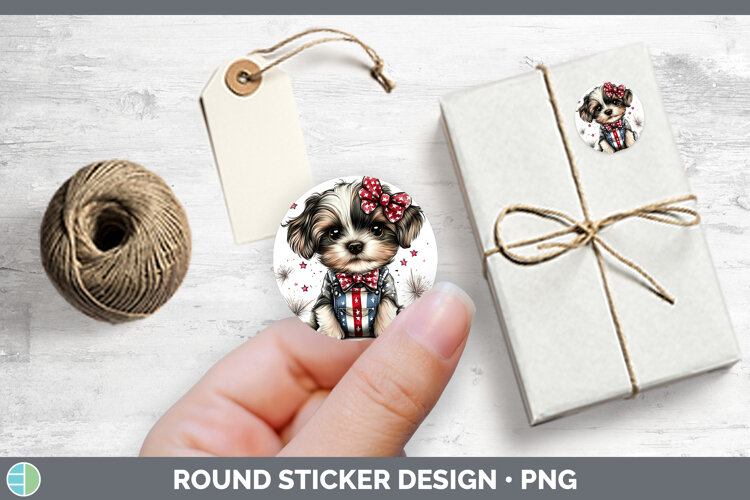 GorgeousAnimals Fourth of July Stickers design.
