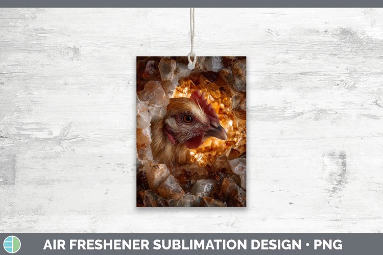 Chicken Air Freshener Animals Geode Wall Sublimation Car Fre