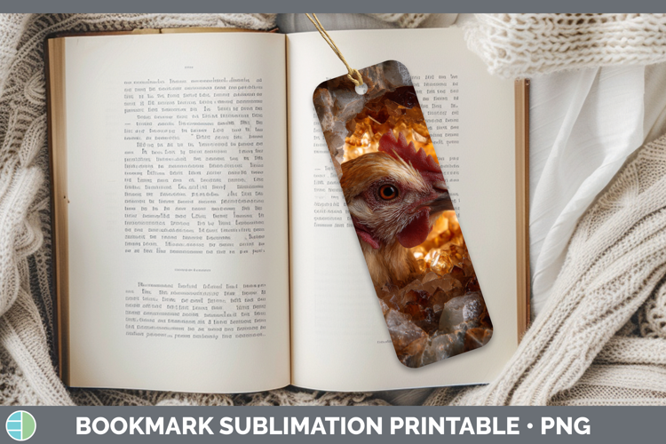 Chicken Bookmark Animals Geode Wall Sublimation Printable De
