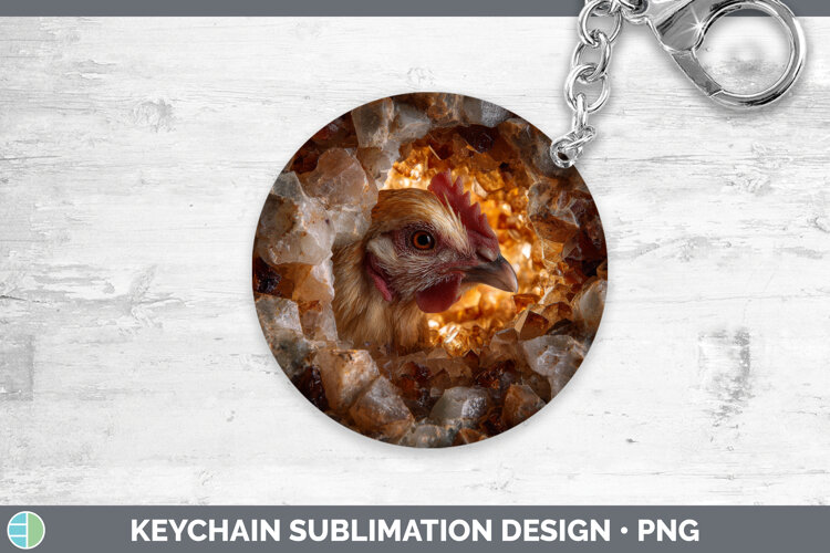 GorgeousAnimals Geode Wall Keychain design.