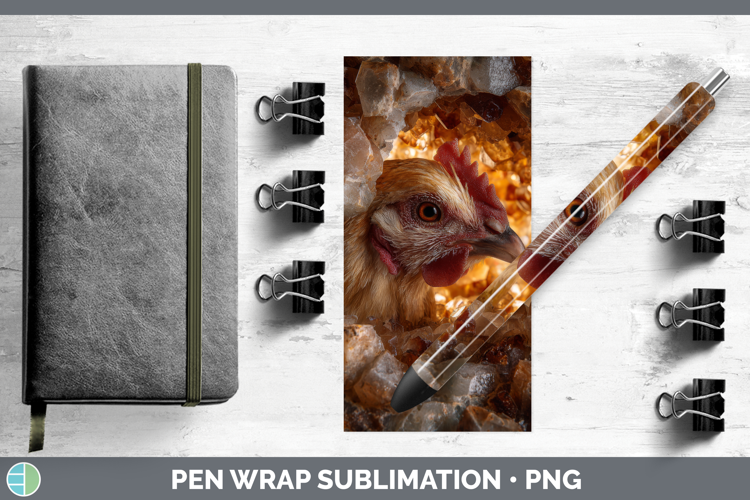 Chicken Pen Wrap Animals Geode Wall Sublimation Pen Designs