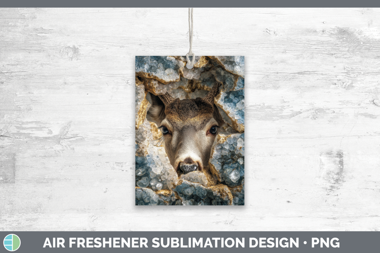 Deer Air Freshener Animals Geode Wall Sublimation Car Freshe