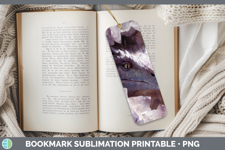 Dragon Bookmark Animals Geode Wall Sublimation Printable Des
