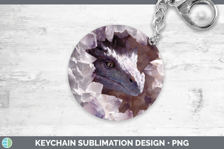 GorgeousAnimals Geode Wall Keychain design.